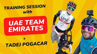 Training with TADEJ POGAČAR and UAE TEAM EMIRATES 🚀  Even teammates not happy with his tempo 🤪