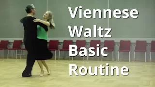 How to Dance Viennese Waltz - Basic Routine with Slow Motion