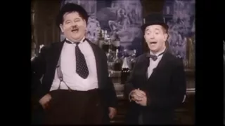 Laurel & Hardy ~ 'The trail of The Lonesome Pine'. (In Colour)