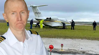 Celebrity's Private Jet Skids Off Runway