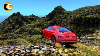 GTA 4 Cliff Drops Crashes with Real Cars mods Ep. 72 | Odycrash