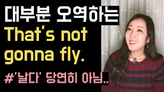 설마.. fly를 보고 '날다'만 생각나나요..😥✈️? (That's not gonna fly, align, their loss)