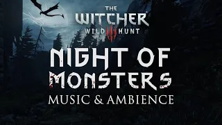 The Witcher Music & Ambience | Night of Monsters 4K