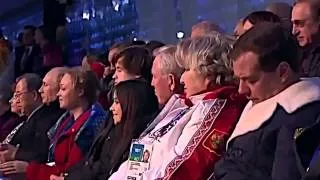 Медведев спит на открытии олимпиады 2014