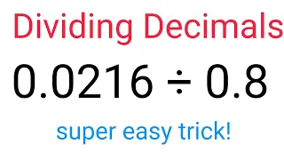 How to Divide decimals easily and correctly! #fastandeasymaths #math #divide #division #decimals