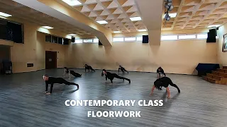 Contemporary Dance Floorwork Combination. Contemporary Dance Class at Rythmos in Paralimni , Cyprus.