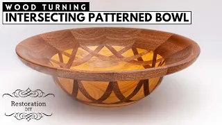 Woodturning | Intersecting Patterned Bowl with Segmented Rim | Restoration DIY