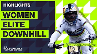 Mont-Sainte-Anne - Women Elite DHI Highlights | 2023 UCI Mountain Bike World Cup