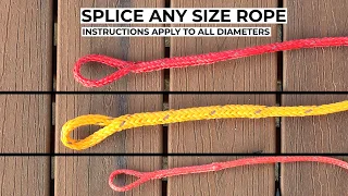 How To Eye Splice Hollow Braid Rope using a Fid