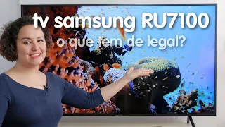 Eu finalmente tenho uma TV 4K! O que a Samsung RU7100 tem de legal?