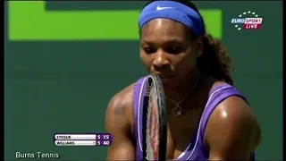 Serena Williams Hits 20 Aces in one match!