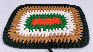 door mat using waste cloth, doormat making at home paydan banane ka tarika, diy projects tv