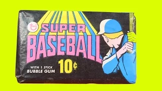 1970 topps super baseball wax pack original opening pack break