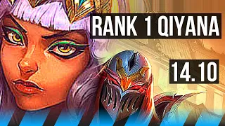 QIYANA vs ZED (MID) | Rank 1 Qiyana, 10 solo kills, 19/3/4, Legendary | BR Master | 14.10