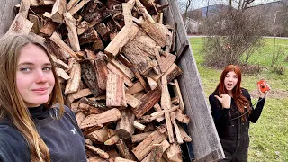 Firewood Deliveries are My Favorite! Ride along with US!