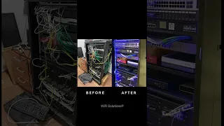 Ubiquiti UniFi hotel upgrade and rack clean up by WiFi Solutions®. #shorts #ubiquiti #wifisolutions