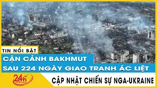 Cận cảnh Bakhmut tan hoang sau 224 ngày giao tranh ác liệt giữa quân đội Nga và Ukraine | TV24h