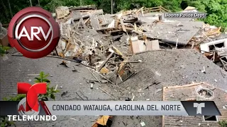Derrumbe de una casa por inundaciones deja dos muertos | Al Rojo Vivo | Telemundo