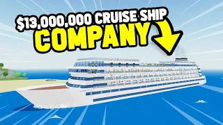 THE $13,000,000 CRUISE SHIP in Roblox Cruise Ship Tycoon