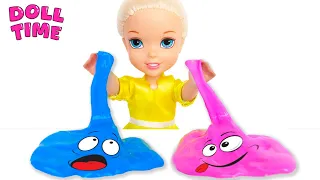 Elsie and Annie Funny SLIME Videos for Kids  | 1 Hour Video