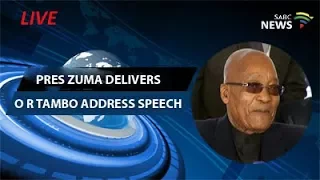 Pres Zuma delivers O R Tambo memorial lecture, Kagiso: 05 Nov 017