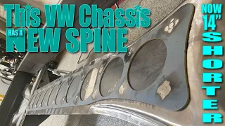 Check out my NEW SPINE! - Shortening a VW Chassis with all the custom touches!