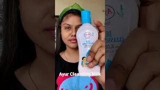 Cleansing face with ayur Cleansing milk #cleansingmilk #ayur #facecleansing