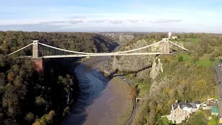 Drone Flight of the Magnificent Clifton Suspension Bridge