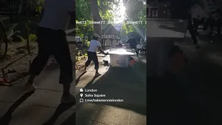 🏙️ #London 📍 Soho Square #TableTennis #Shorts