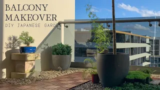 Cozy Balcony Makeover | Small DIY Japanese-Inspired Garden