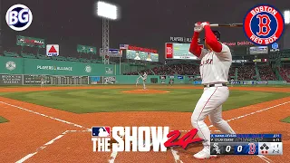 MLB The Show 24 Boston RED SOX vs Chicago WHITE SOX | FIRST GAMEPLAY | PS5 60fps HD