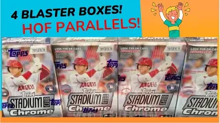 4 Blaster Boxes 📦 of 2022 Topps Stadium Club Chrome! 👍 This Product Looks Amazing!