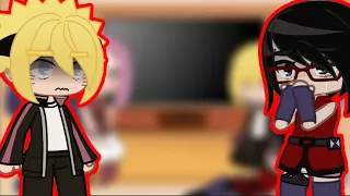 •Boruto team reaction+ Sakura and Hinata on Sasunaru •[Engl/Rus] [My Au]