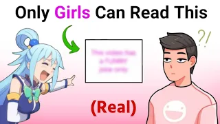 Only Girls Can Read This Joke!! 😳 (Real)