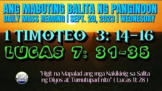 ANG MABUTING BALITA NG PANGINOON | SEPT. 20, 2023 | DAILY MASS READING | ANG SALITA NG DIYOS | FSMJ