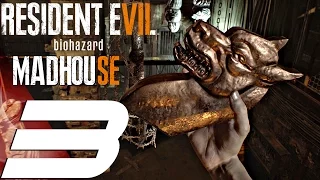 Resident Evil 7 - Madhouse Mode Walkthrough Part 3 - Jack Baker Chainsaw BOSS (PS4 PRO)