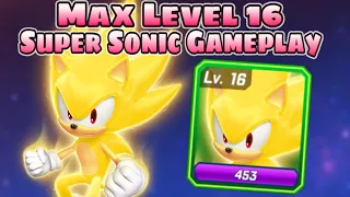 MAX LEVEL 16 SUPER SONIC GAMEPLAY - Sonic Forces Speed Battle