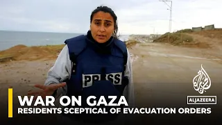 Gaza residents skeptical of Israeli evacuation orders