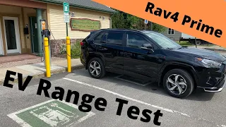 2021 Toyota Rav4 Prime EV Range Test