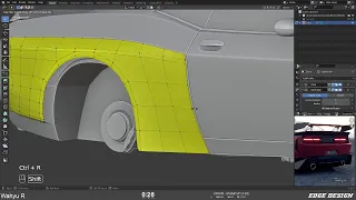 Dodge Challenger Bodykit (Blender 3D)