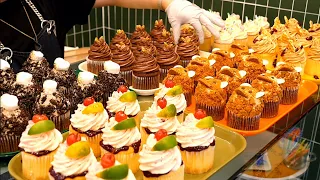 6 sweet creamy rich cupcakes - Korean street food