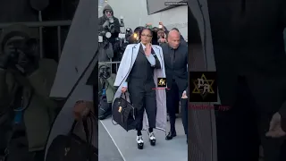 Janet arriving at @thombrowne’s show in nyc #janetjackson #fashionweek