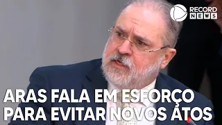 Augusto Aras fala em esforço federal para evitar novos atos