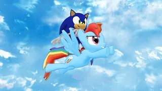 Sonic and Rainbow Dash go Flying! : Sonic Goes to IDW -Unused Scene#2