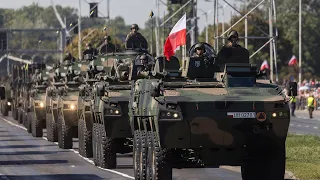 Military parade in Warsaw for Polish Armed Forces Day