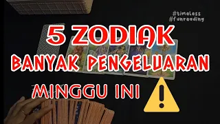 ⚠️5 ZODIAK BANYAK PENGELUARAN MINGGU INI💸APAKAH ADA ZODIAK MU❓CEK❗TAROT#timeless #ramalanzodiak