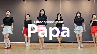 Papa Line Dance l Beginner l 시니어자격증 도전 당신을 응원합니다 🤗 l Linedancequeen l Junghye Yoon