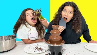 CHOCOLATE FONDUE CHALLENGE!