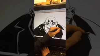 Live Drawing of The Clown from Spawn