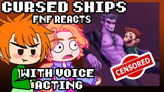 [Voice Acting] FNF reacts to Cursed Ships with @BuckeryYes  | xKochanx | Friday Night Funkin | Gacha